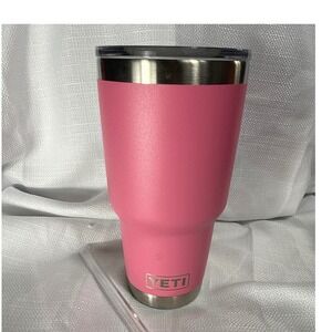 YETI Rambler 30 oz Tumbler Pink Stainless Steel Vacuum Insulated Mug with Lid